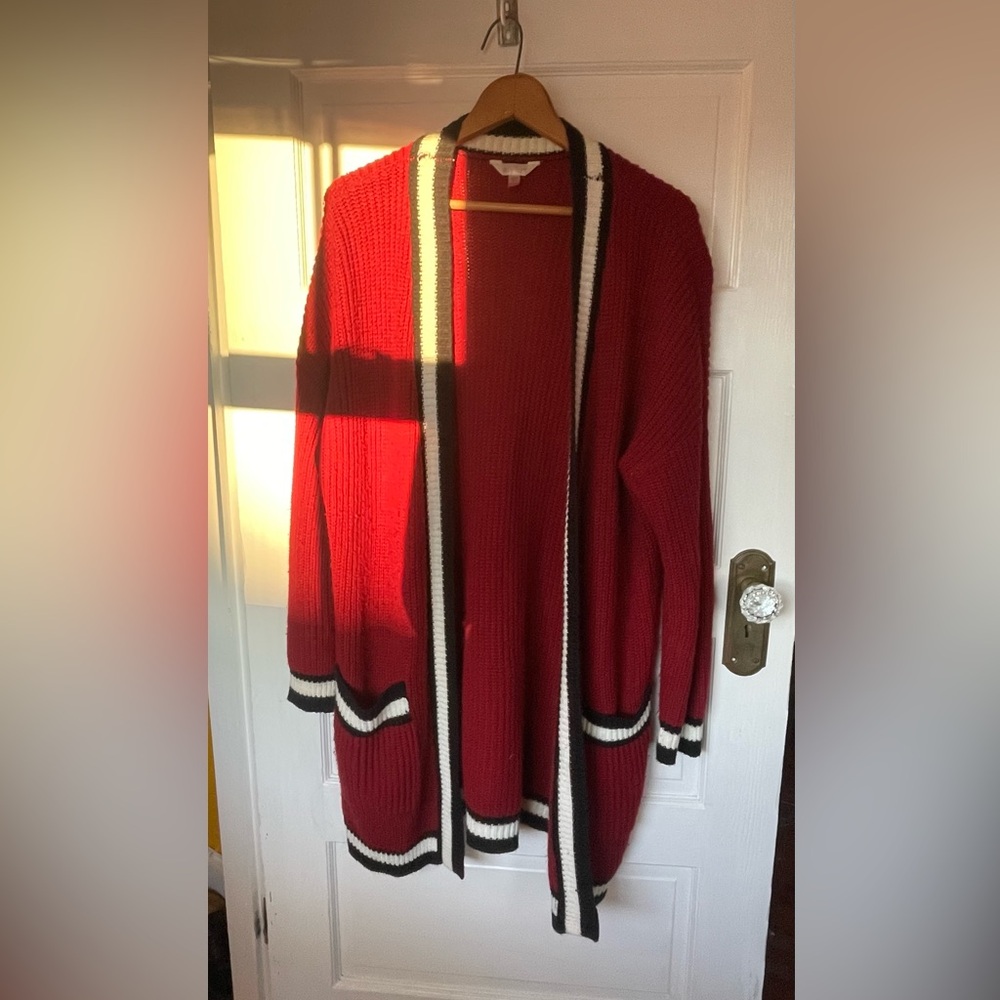 Rust Red Cardigan